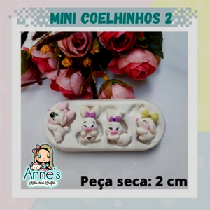 Silicone Mold Miini Coelhinhos 2 - Little Bunny 2 - Collection  Artes da Cris