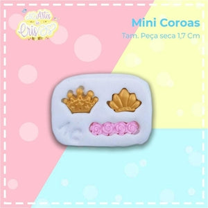 Silicone Mold Mini Coroas -  Mini Crowns -  Collection  Artes da Cris