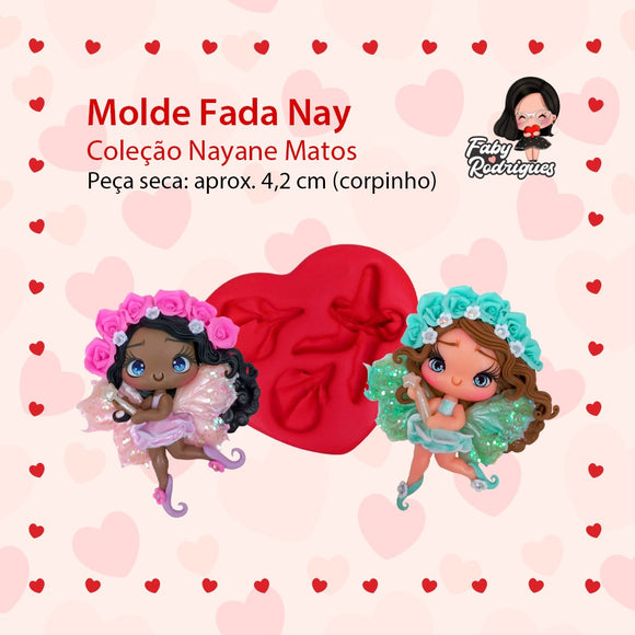 393 - Silicone Mold Fada Nay - Fairy Nay