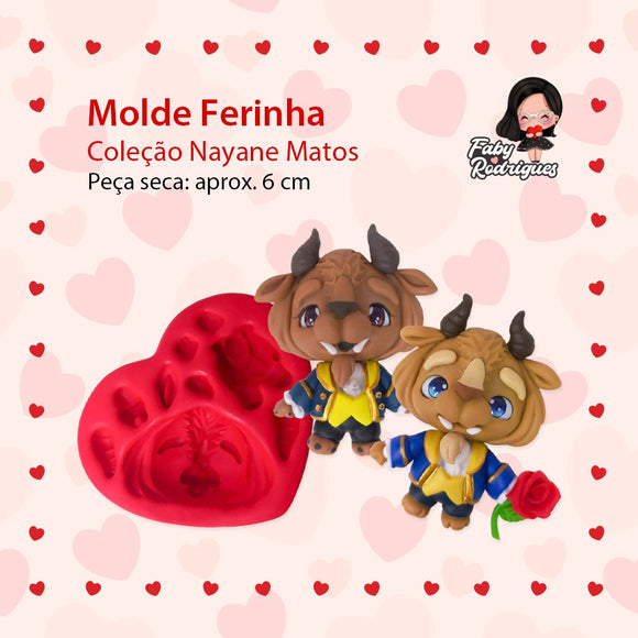 389 - Silicone Mold Ferinha - Little Beast - Faby Rodrigues