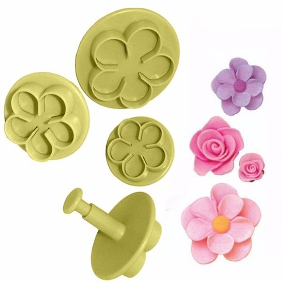 Kit Cutter Flower with Ejector 4pcs