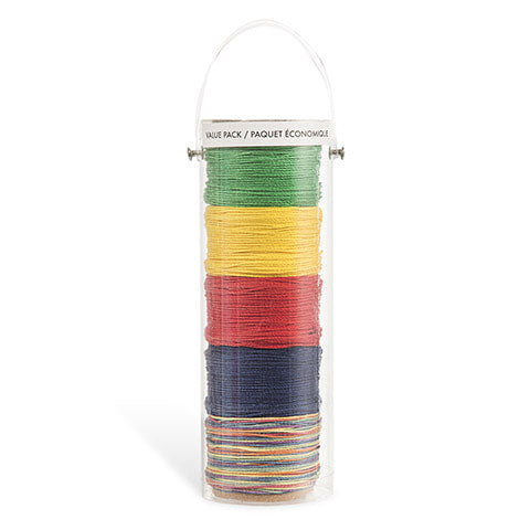 Bamboo Cord: Rainbow, 1 Millimeter X 21.8 Yards, 5 Pieces