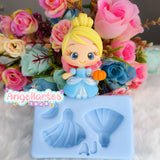 Silicone Mold Princesas 2  - Princess 2 - Collection  Angellartes