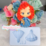 Silicone Mold Princesas 6  - Princess 6 - Collection  Angellartes