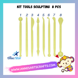 Kit Sculpting Tools 8 pcs